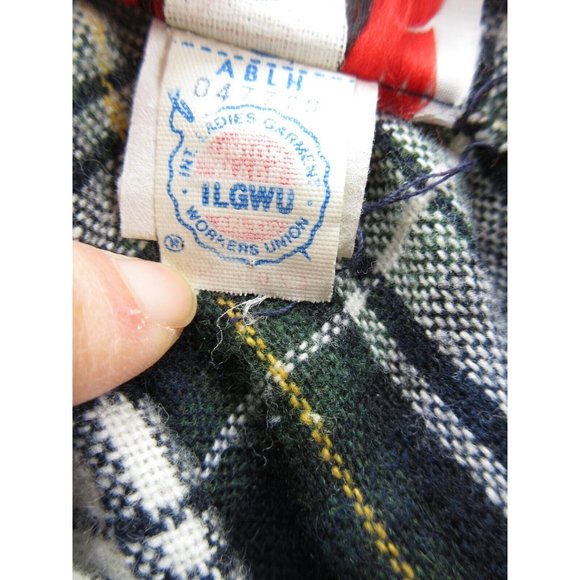 VINTAGE Classic of Boston Skirt 11 Tartan Plaid School Girl Midi 80s - Picture 9 of 10